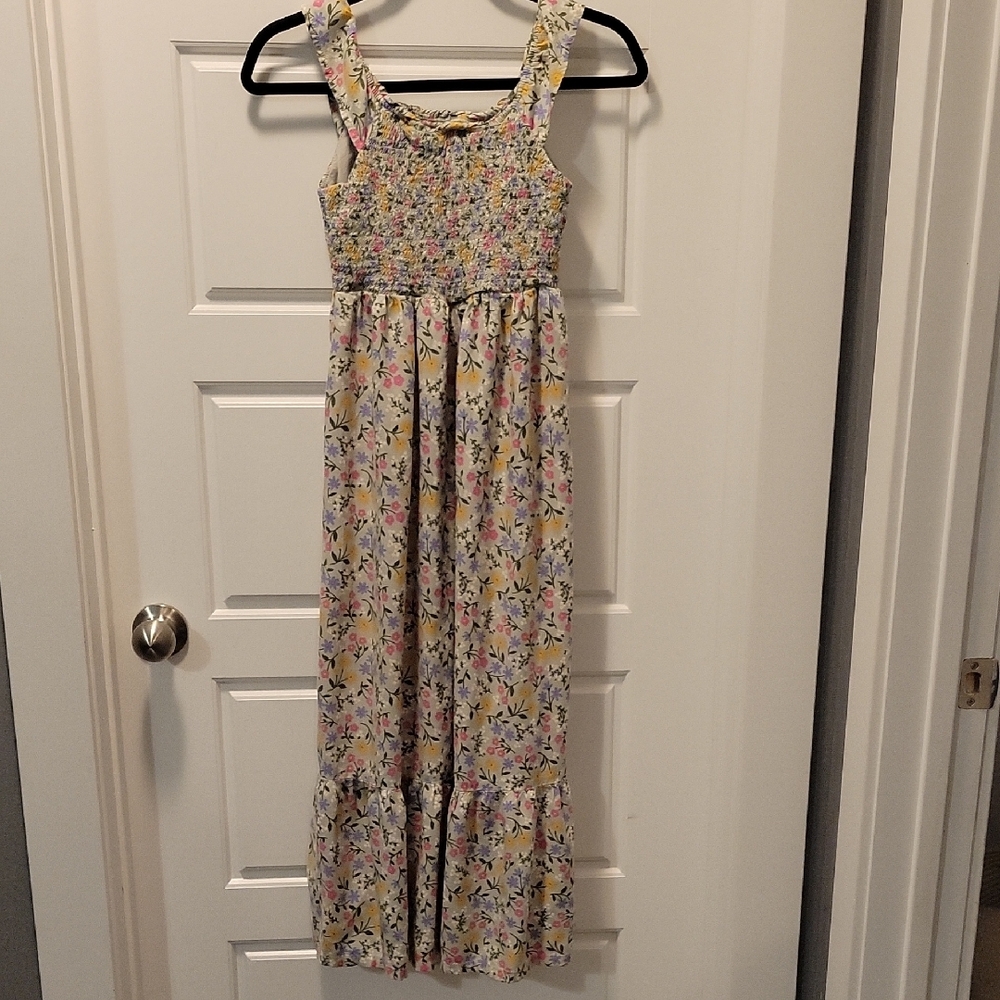 Cat & Jack Pink Green Smocked Sundress